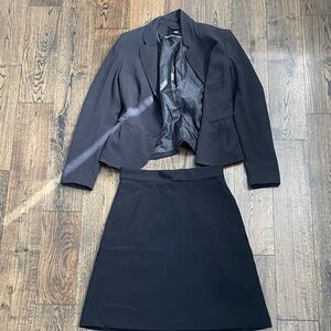 H&M Classic Black Blazer and skirt set / skirt suit set